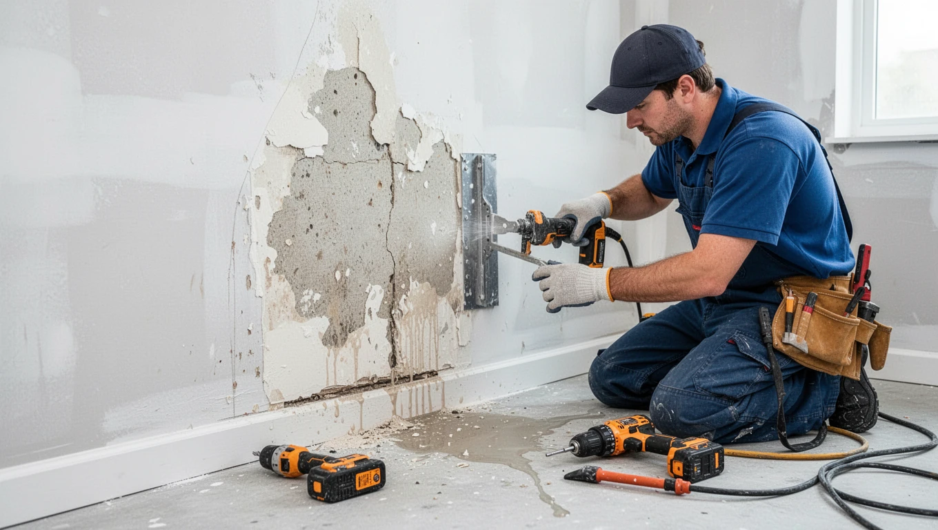 Wall Water Damage Repair