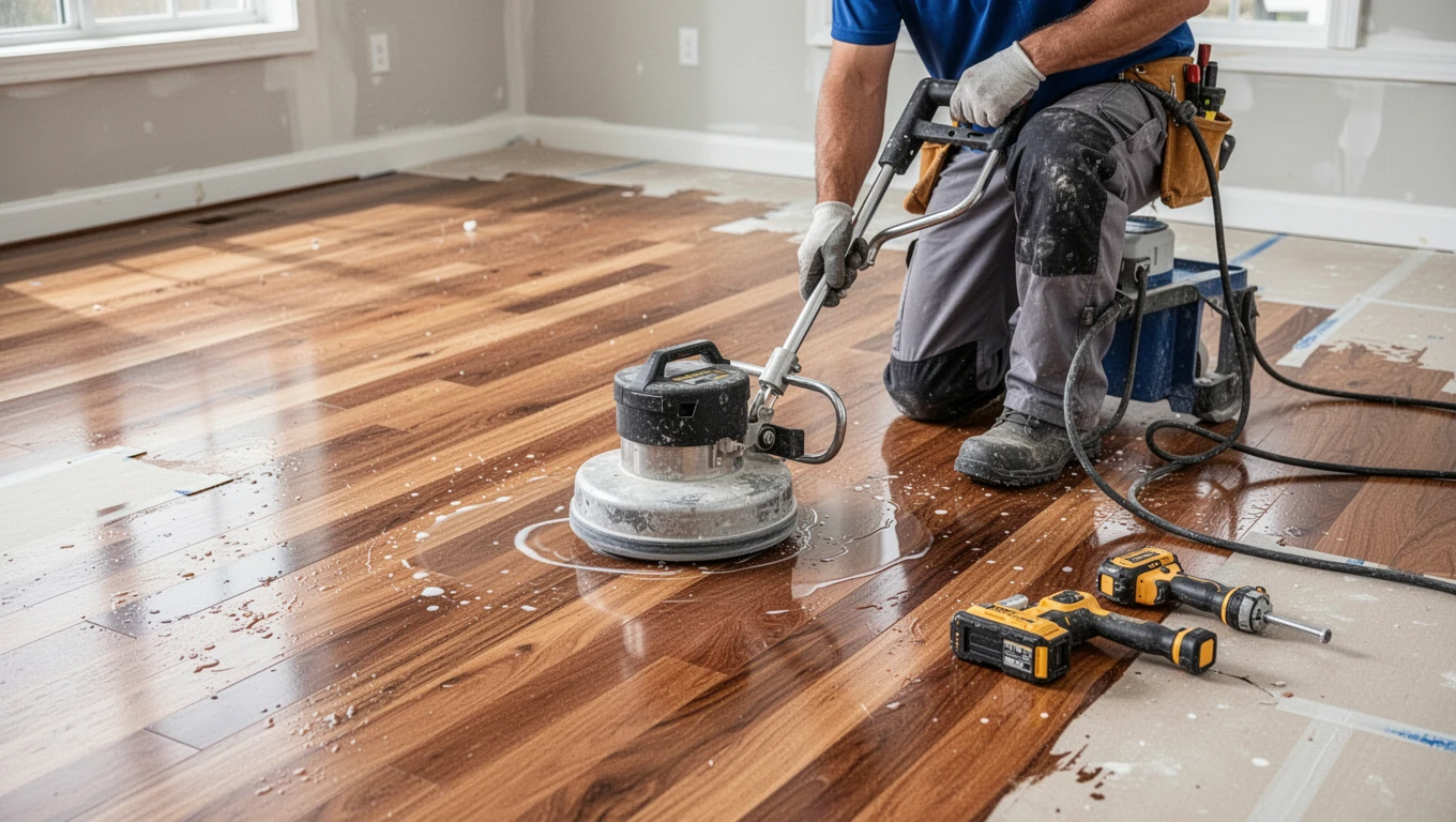 Hardwood Floor Drying