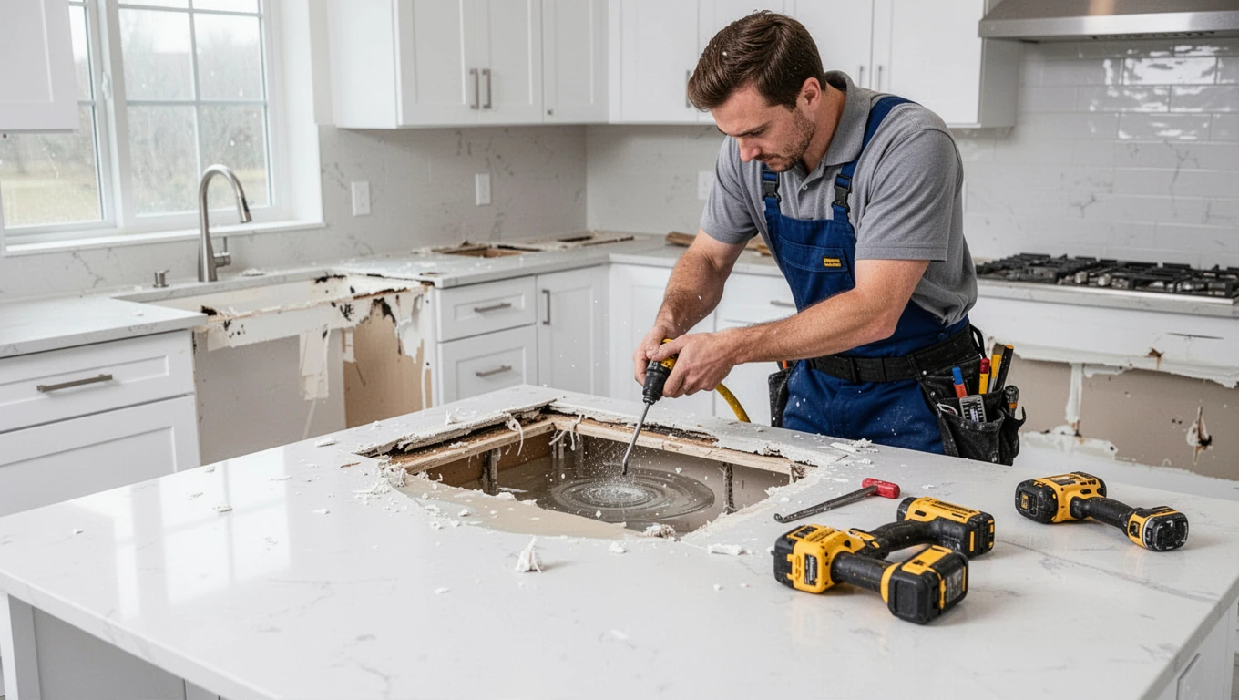 Kitchen Water Damage Repair